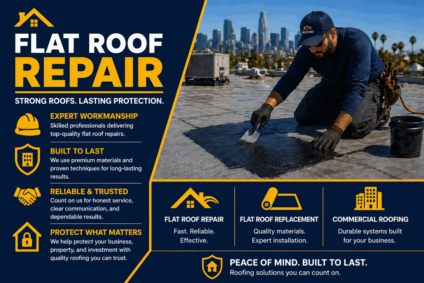 ​Flat Roof Repair Commerce