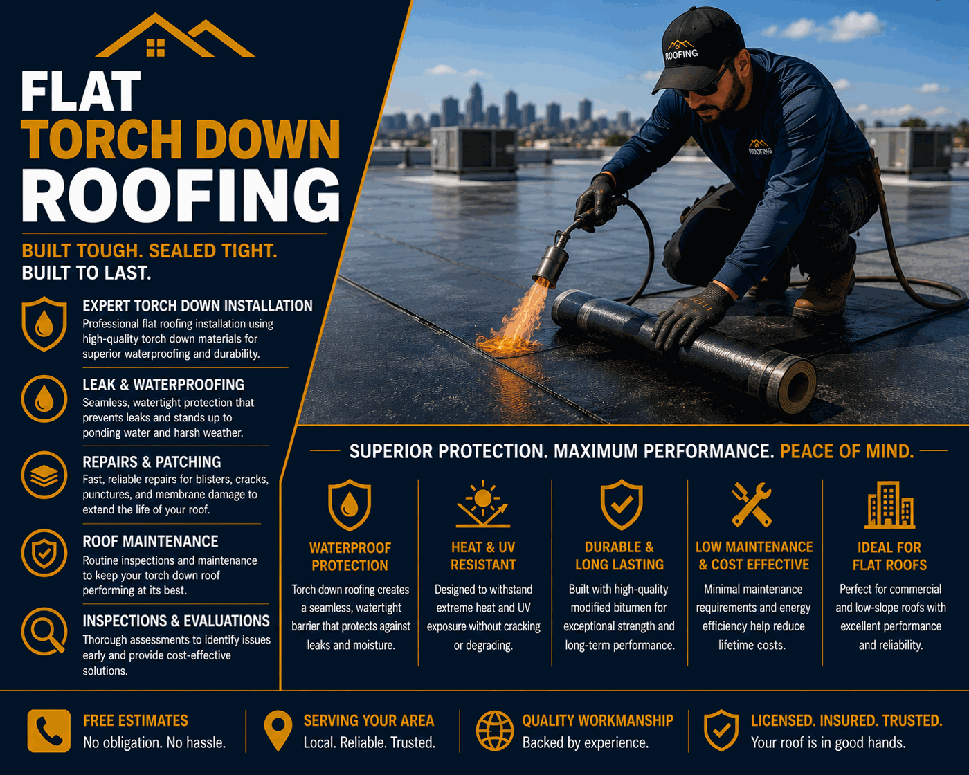 Flat Torch Down Roofing Los Angeles 