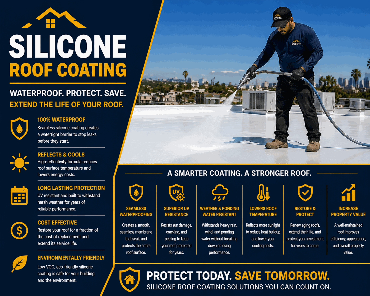 Silicone Roof Coating Los Angeles roof inspection